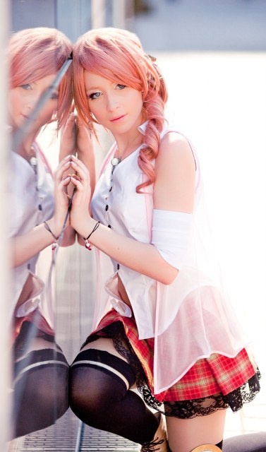 Final Fantasy Cosplay Pink Final Fantasy Xiii Serah Farron Cosplay Girls